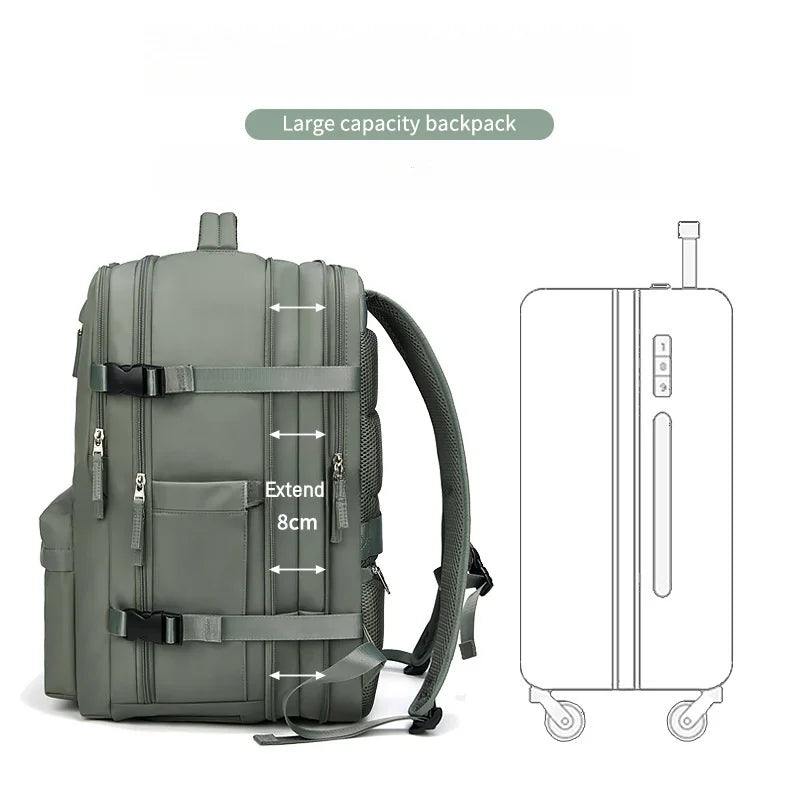 Easyjet-Kabinentasche 45 x 36 x 20 Rucksack, 46 x 20 x 30 Ryanair Handgepäck, Damen/Herren-Flugzeug-Reiserucksack, Laptop-Rucksack in Kabinengröße