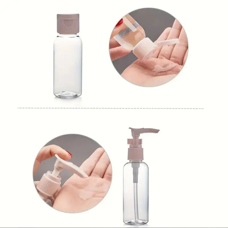 Travel Liquid Container Portable Tool Perfume Bottle Set Refillable Spray Lotion Shampoo Shower Tube Bottling Refill Cosmetic