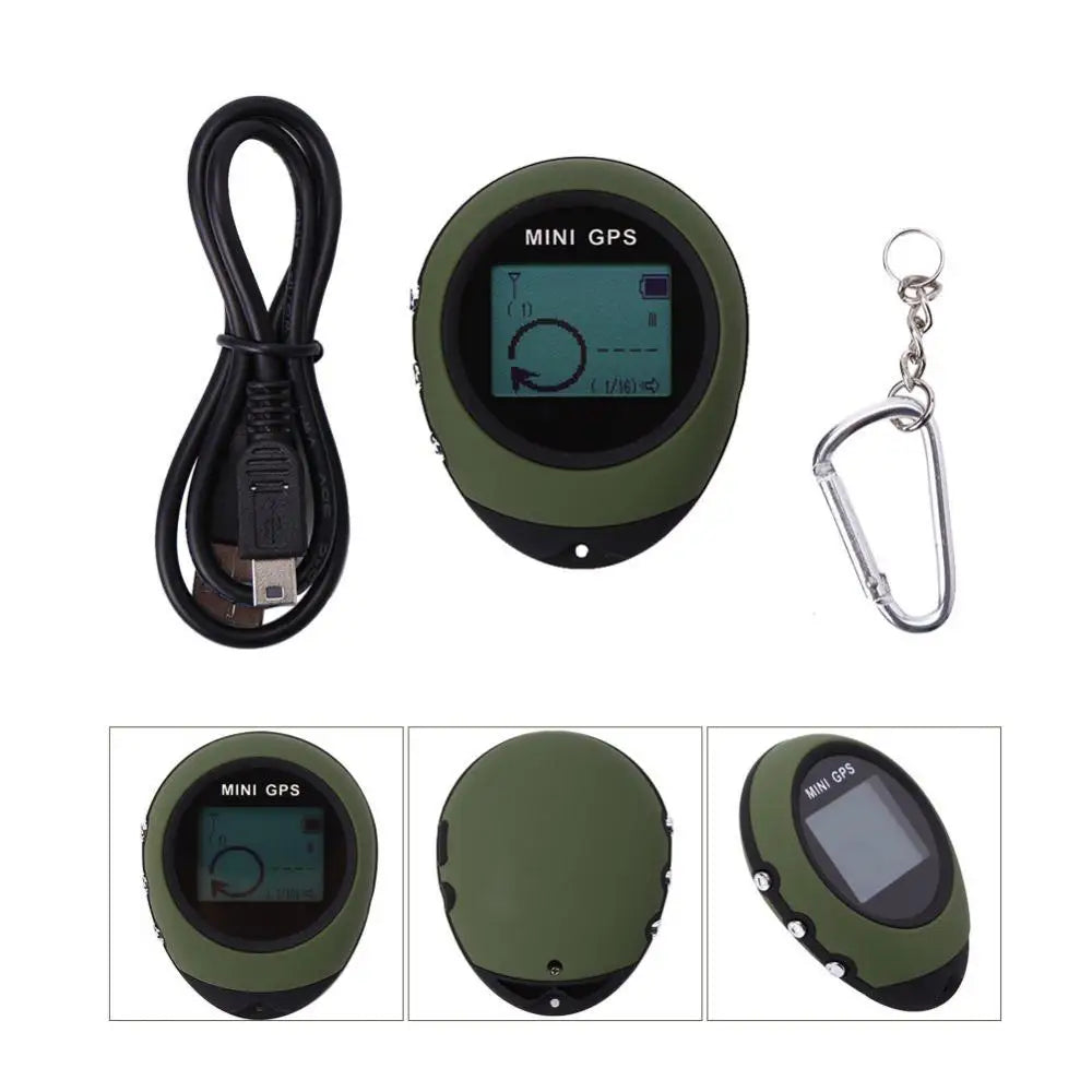 Mini Kompass Handheld GPS Navigation Echtzeit GPS Tracker Schlüsselbund USB Aufladbare Outdoor Sport Reisen Wandern Für Haustier Kind