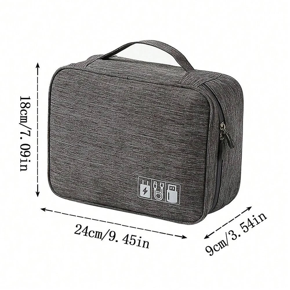 Travel bag for electronic digital storage, multifunctional high capacity headphones, data cable protective cover, dust bag