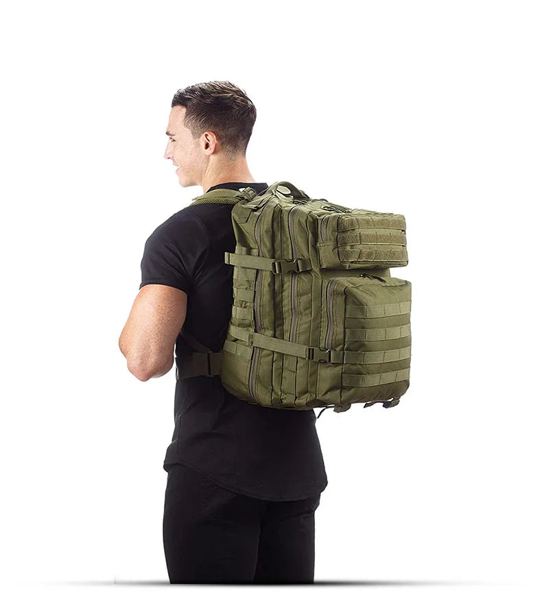 50L Taktischer Rucksack Herren Reiserucksack mit großer Kapazität Herren Wasserdichte Outdoor-Sport-Multifunktionstaschen