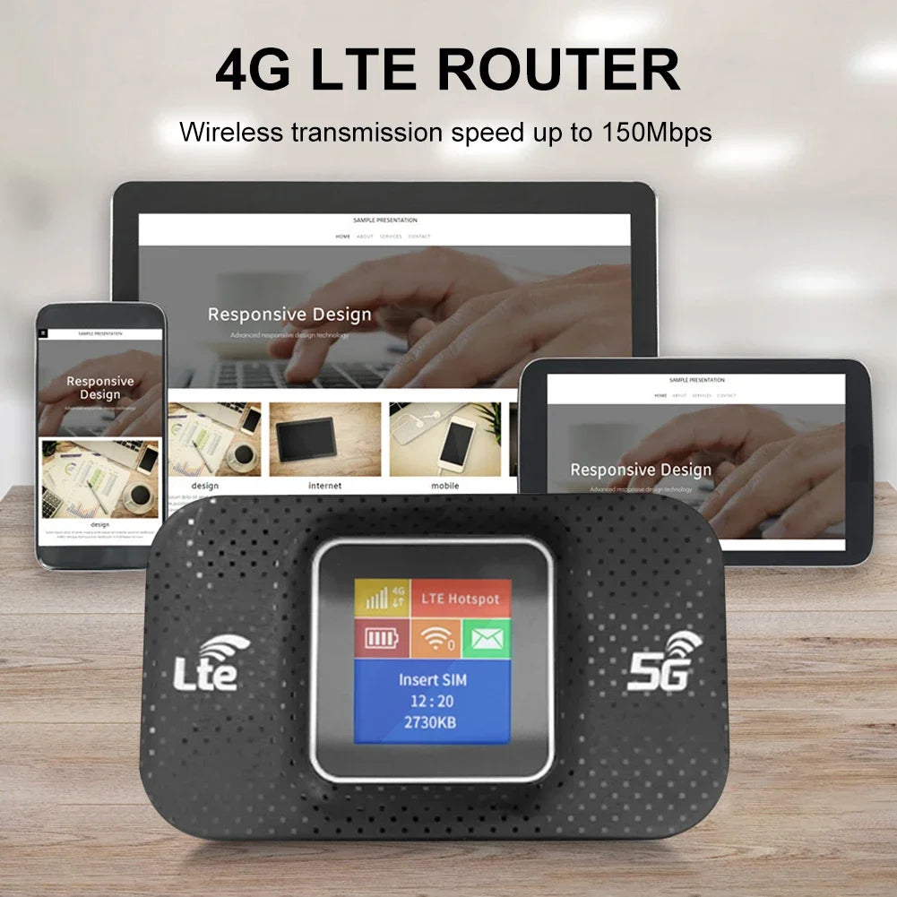 H807Pro 4G LTE Router Wireless Wifi Router 150Mbps Tasche Mifi Modem Sim Karte Slot Mobile Wifi Hotspot 3650mAh für Outdoor Auto